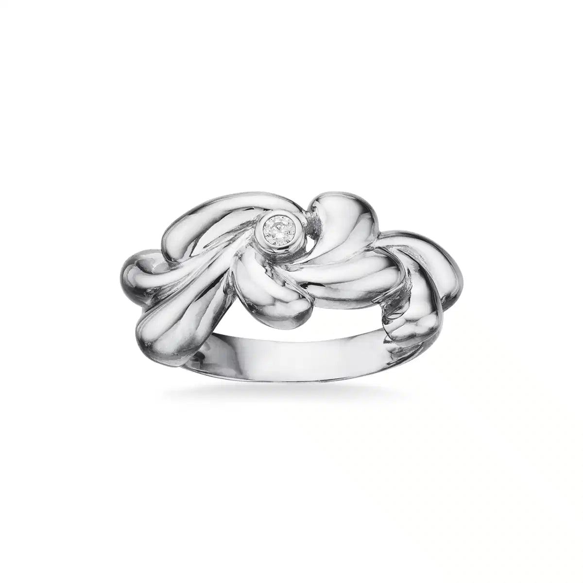 RING CUBIC ZIR. SØLV PT.