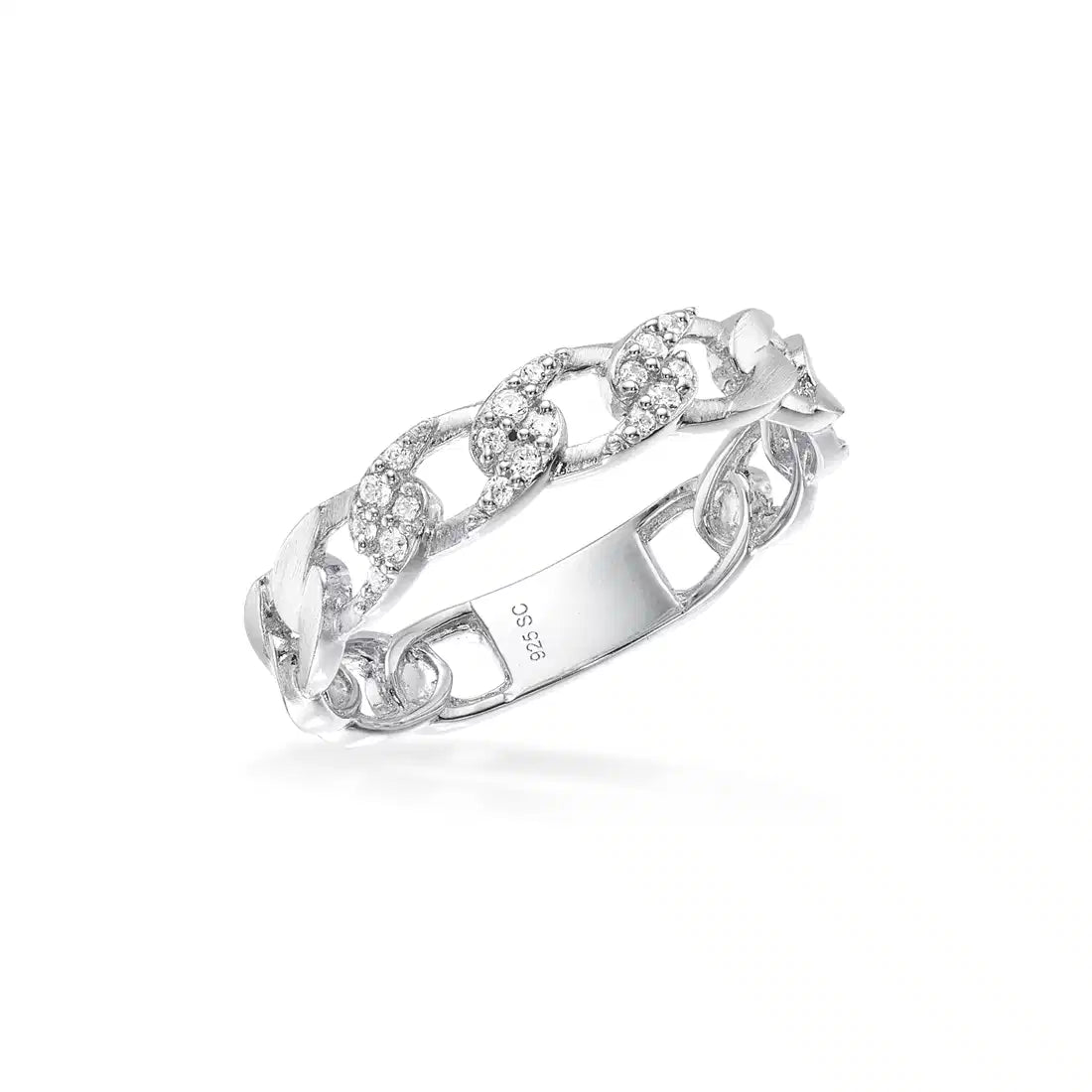SOHO RING PANZER CUBIC ZIR. SØLV RH.