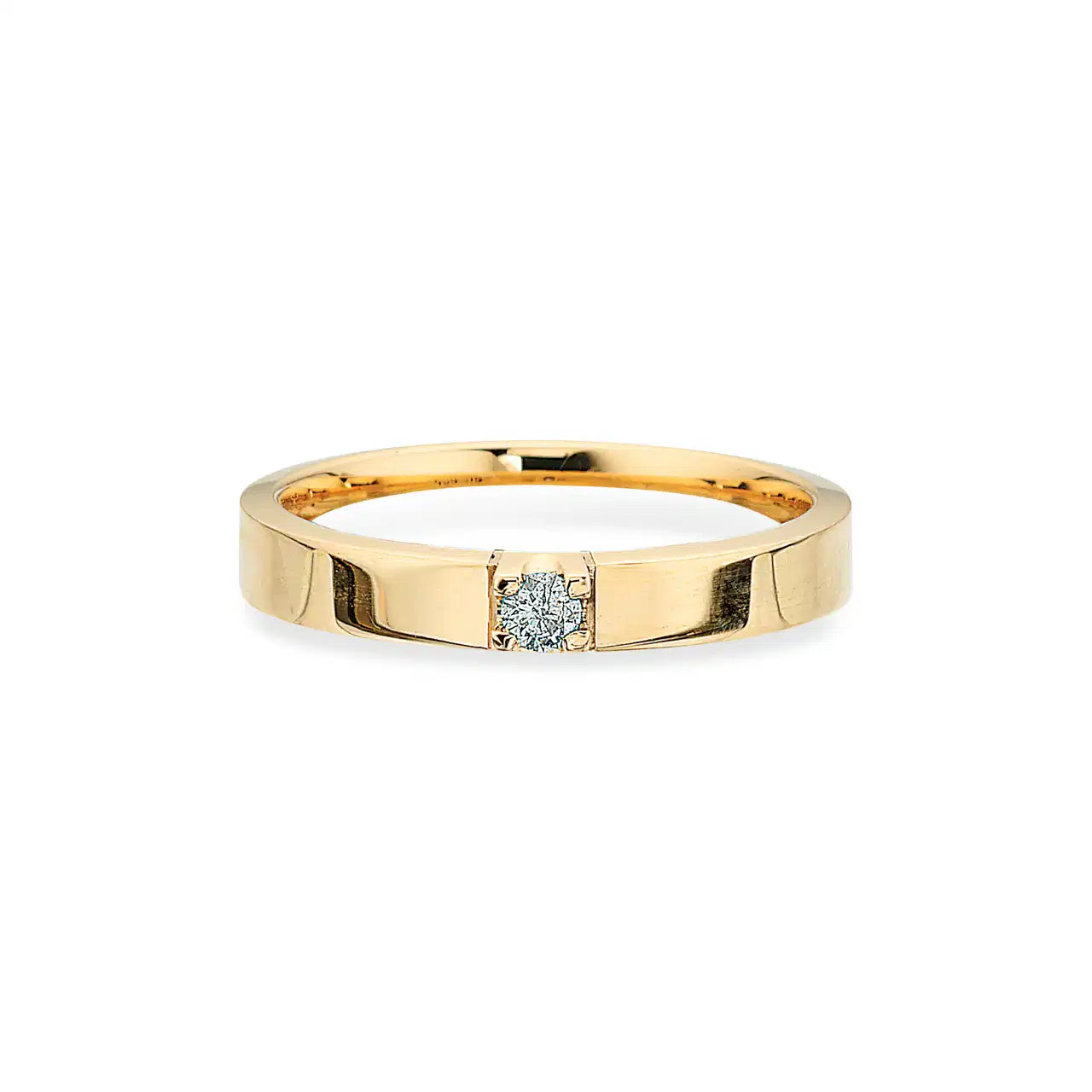 GRACE RING M/GR.14 KT.RD 1X0,04 H-W/SI