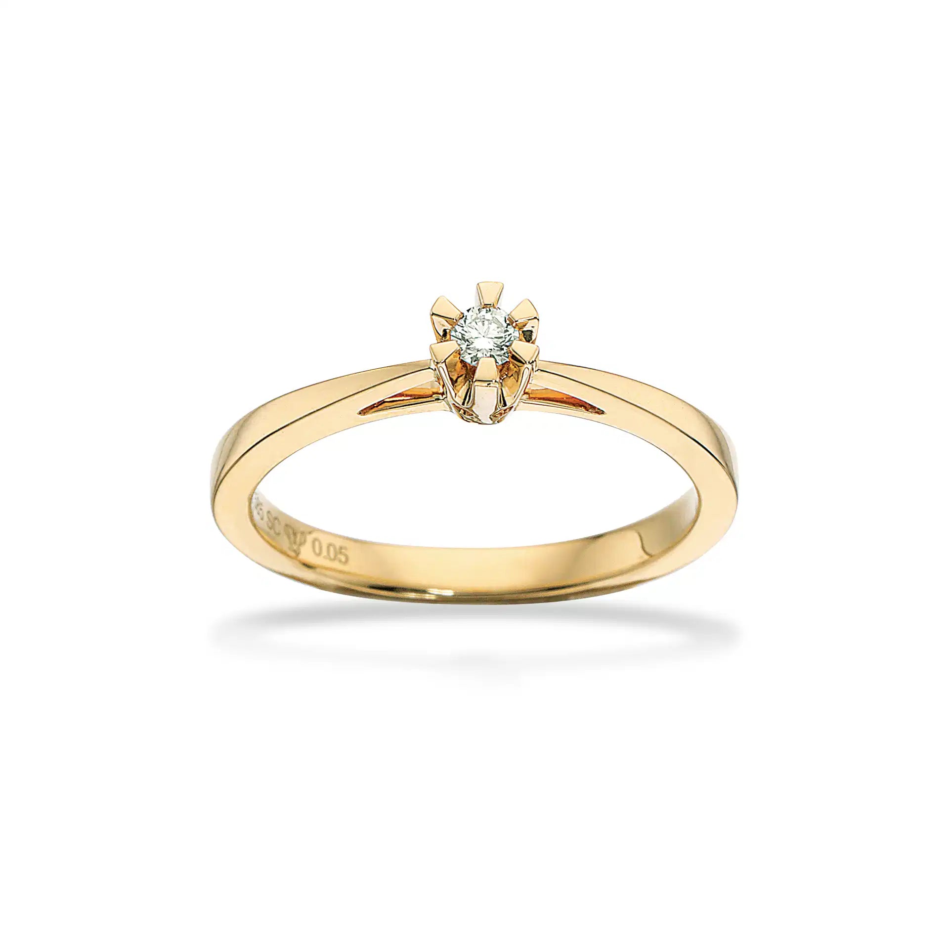 14KT RING PRINSESSE 0,05 W.VVS
