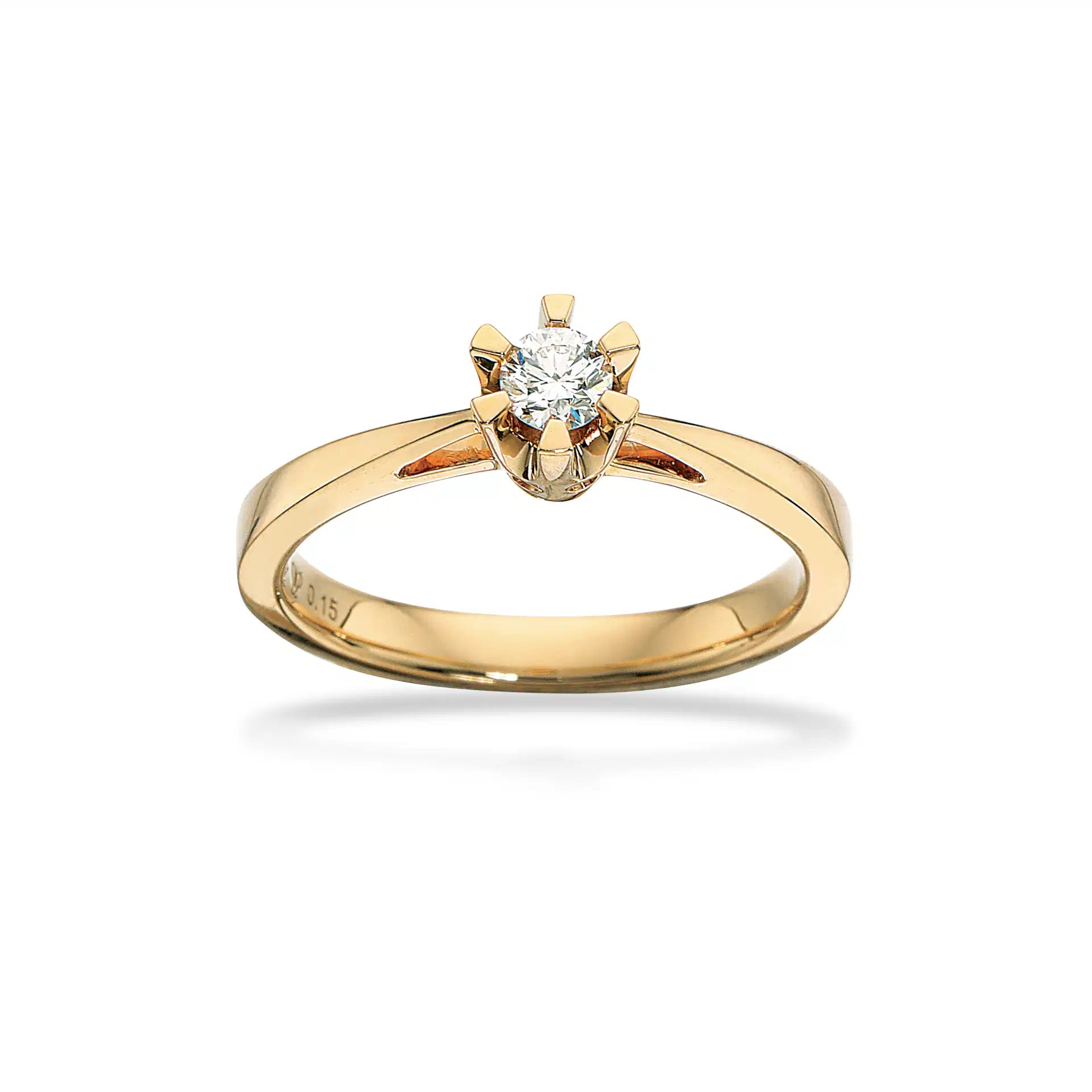 14KT RING PRINSESSE 0,15 W.VVS