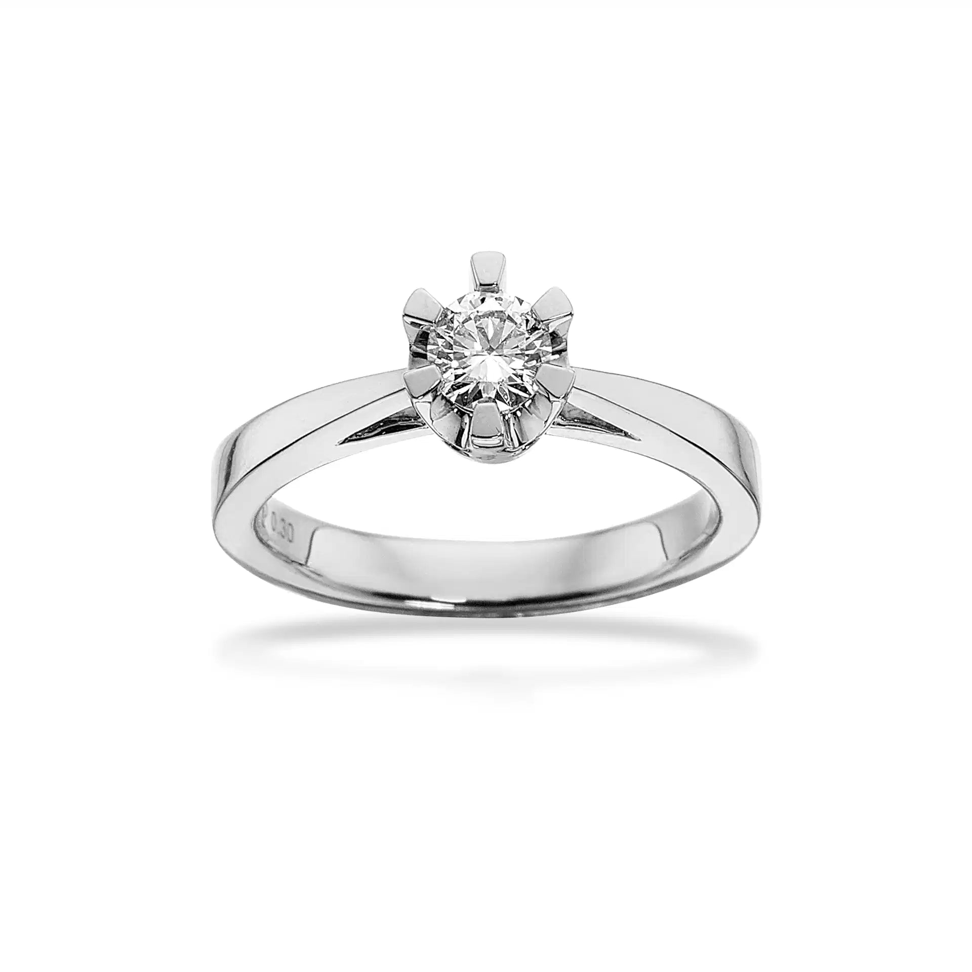 14KT HV RING PRINSESSE 0,30 W.VVS