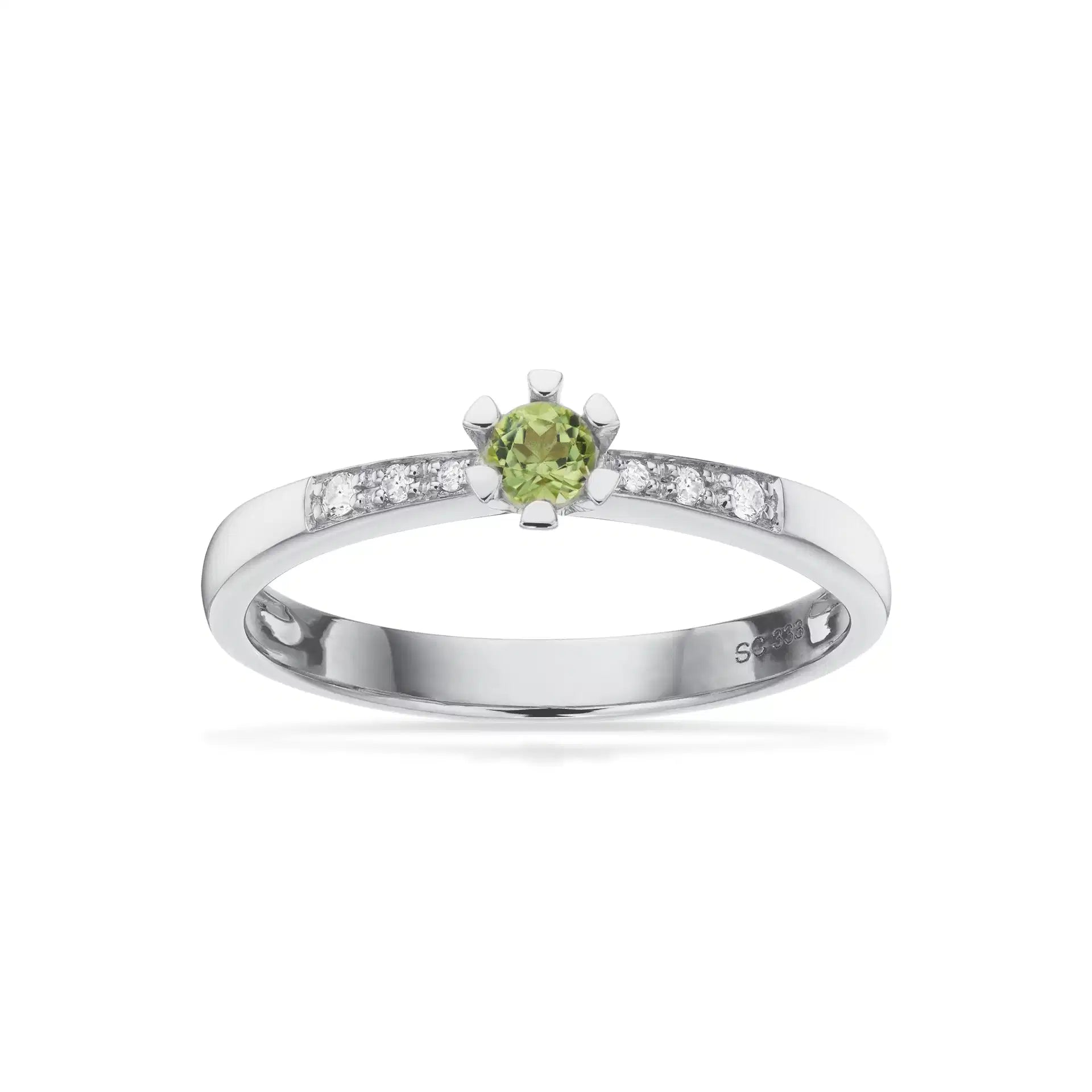 VIDA DARLING RING 0,10 PERIDOT+0,04H-W/P