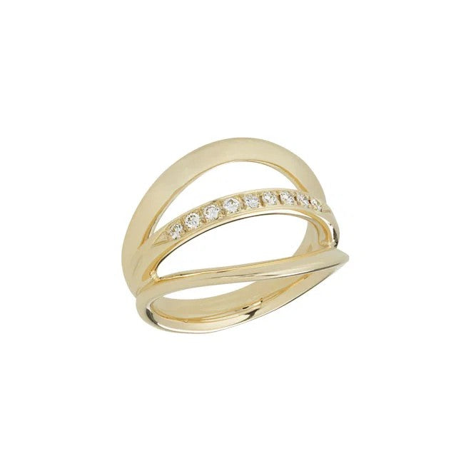 14KT. RING CLASSIC 9X0,02W.VS