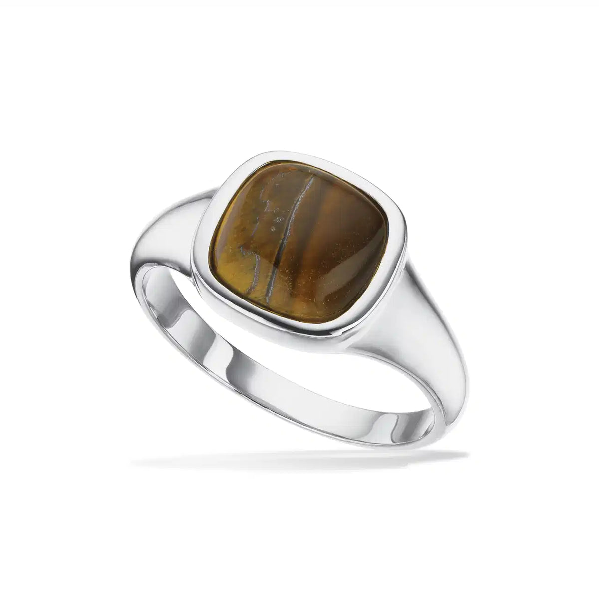 HERRERING SIGNET TIGERØJE SØLV