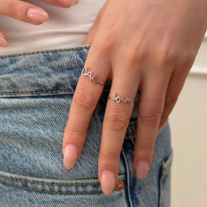 FAM DAD - RING SILVER