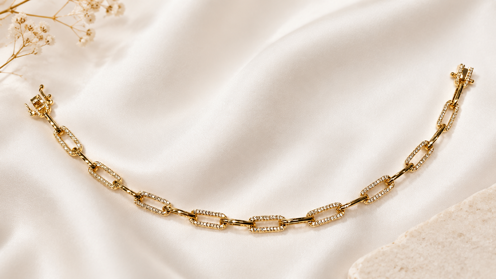 14KT.ARMBÅND 0,66 W.SI 19CM
