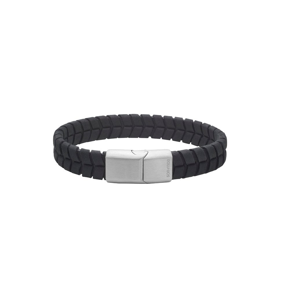 SON ARMBÅND SORT KALVESKIND 12MM