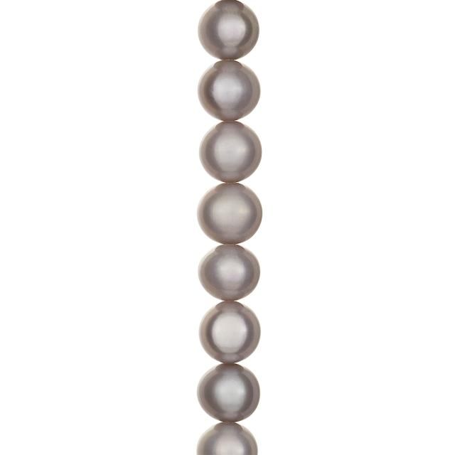 SHAPE FERSKVANDSPERLEARMBÅND GRÅ 17CM