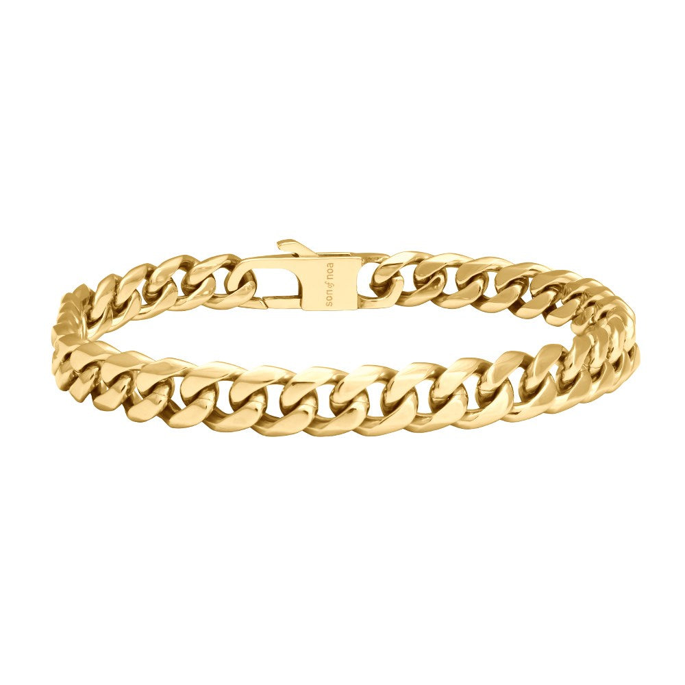SON ARMBÅND STÅL BLANK 19CM IPGOLD