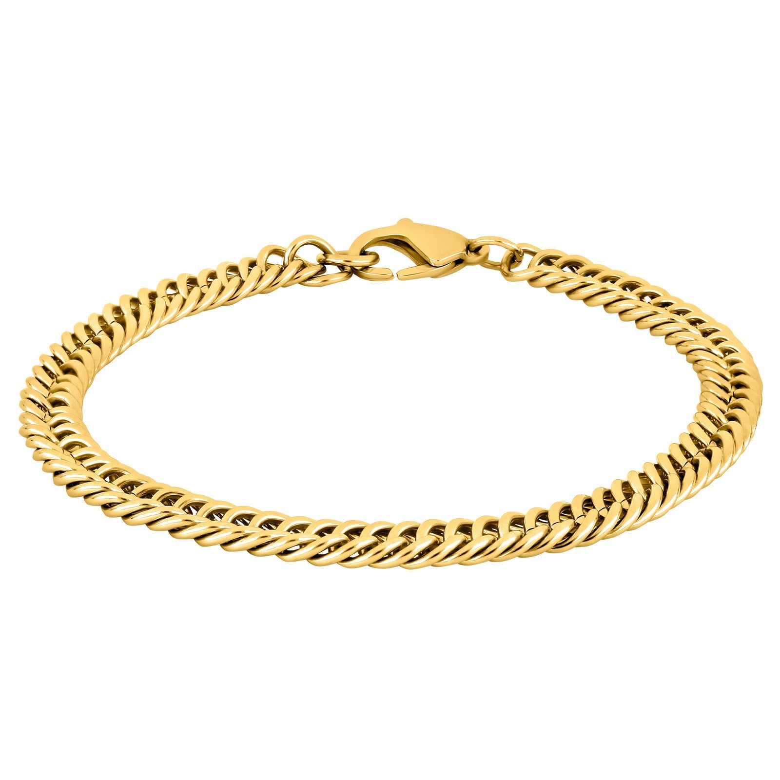 SON ARMBÅND STÅL BLANK 21CM IPGOLD 21