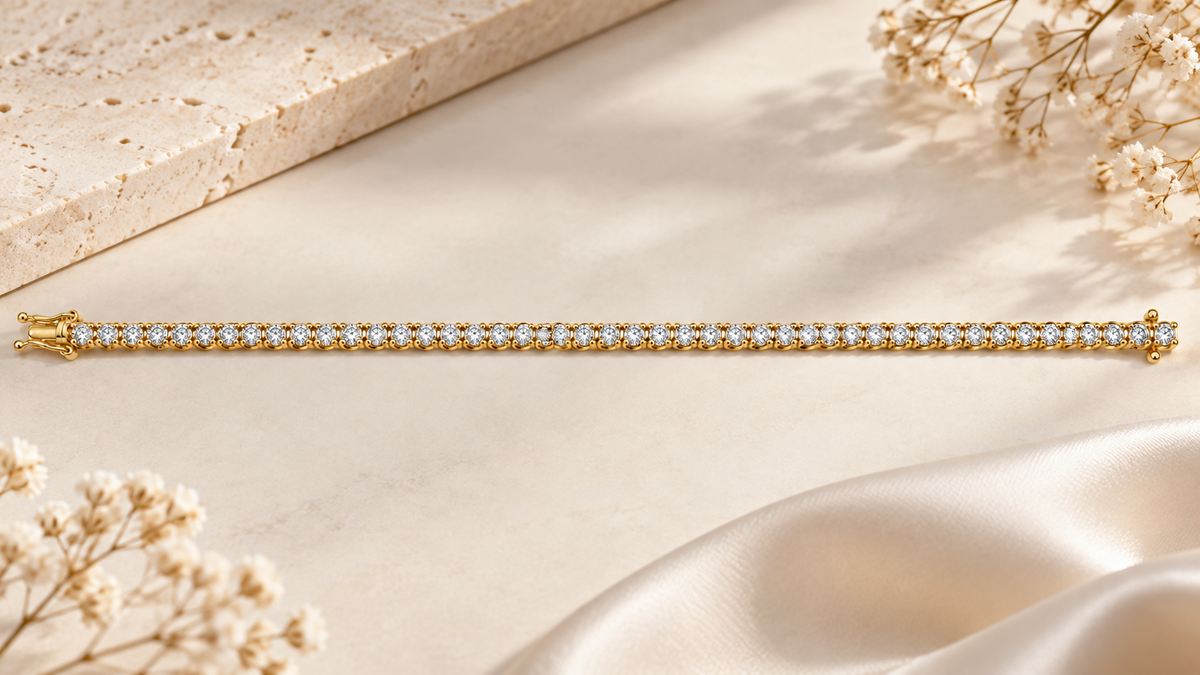 14KT.TENNIS ARMB.5,61 TW.SI 19CM