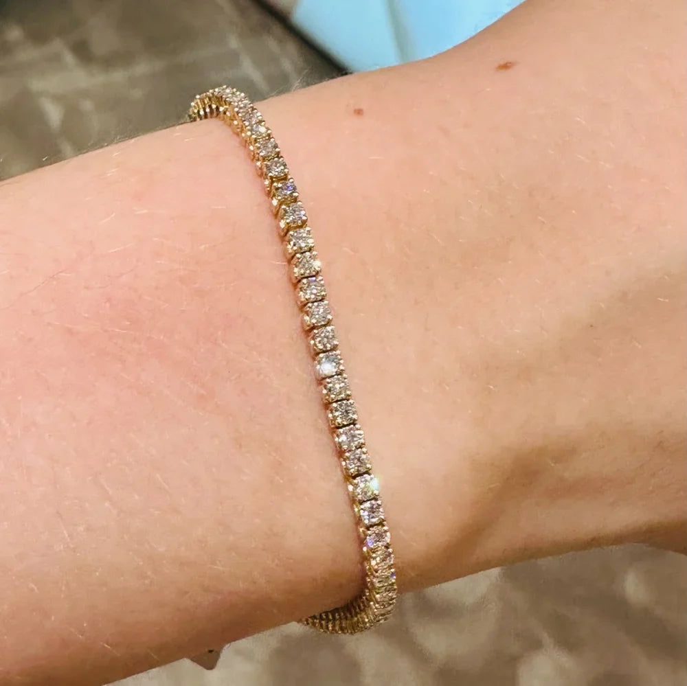 14KT.TENNIS ARMB.5,61 TW.SI 19CM