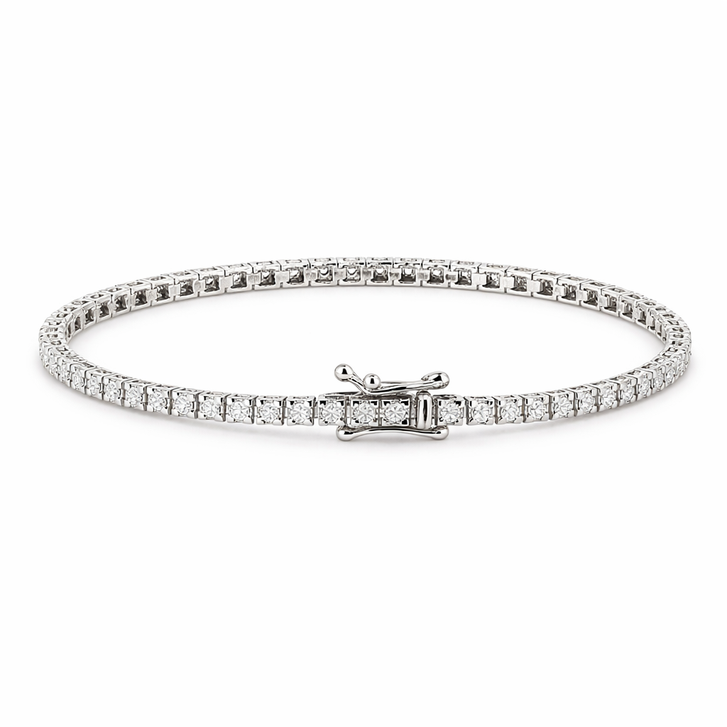 14KT.HV.ARMBÅND 1,0 W.SI 18CM