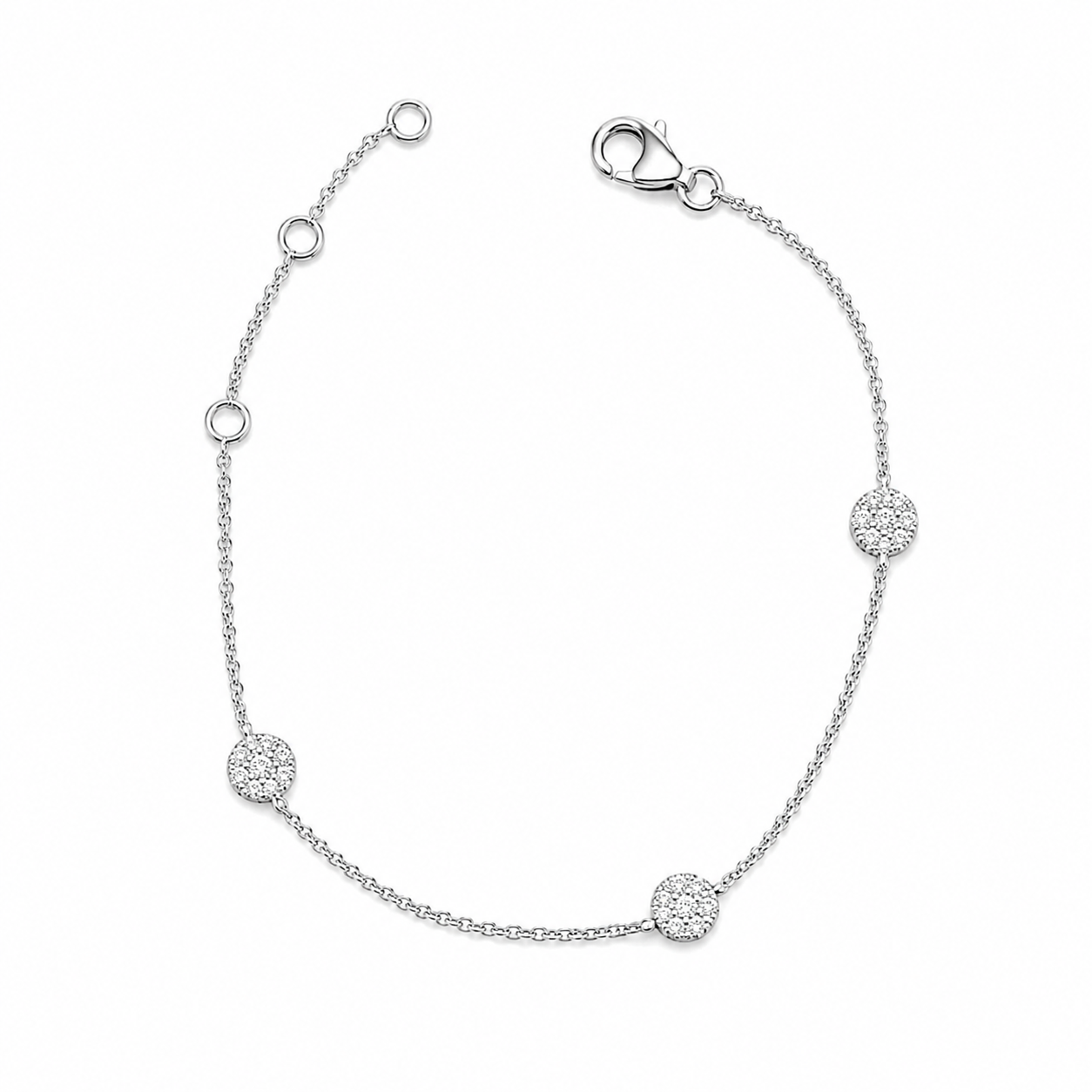 SØLV ARMBÅND M.ZIR 18CM
