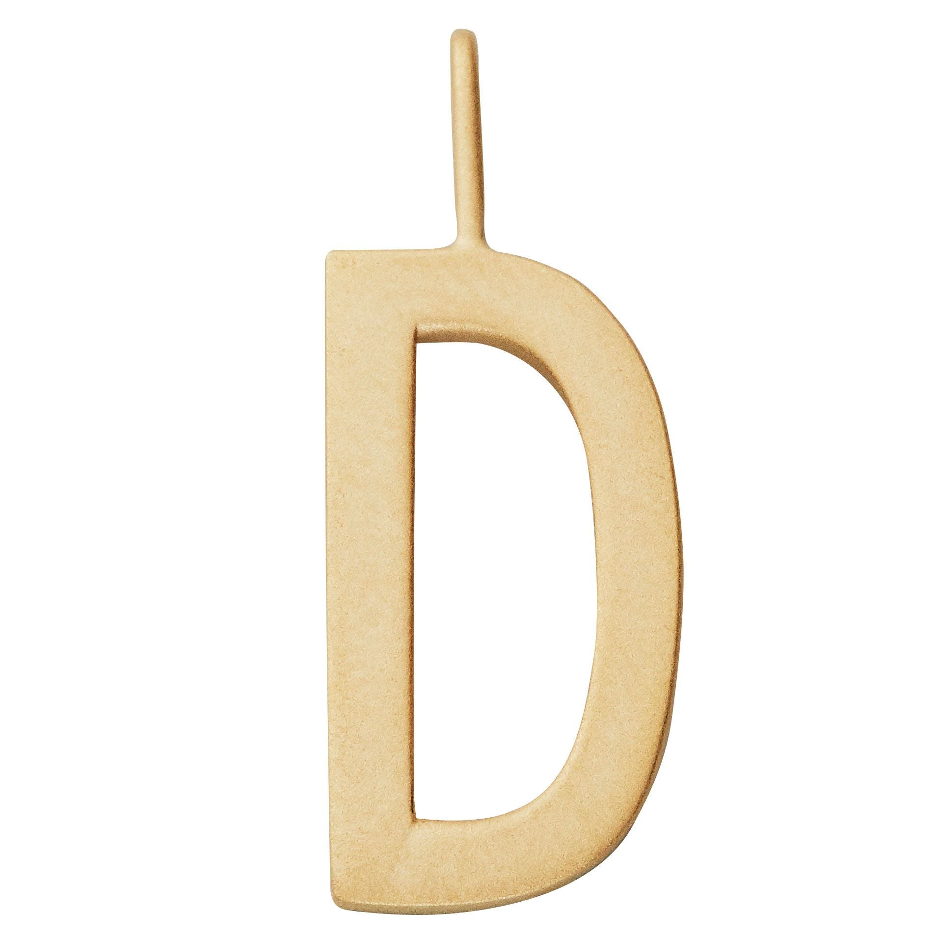 Design Letters, Vedhæng, 16 mm, Forgyldt