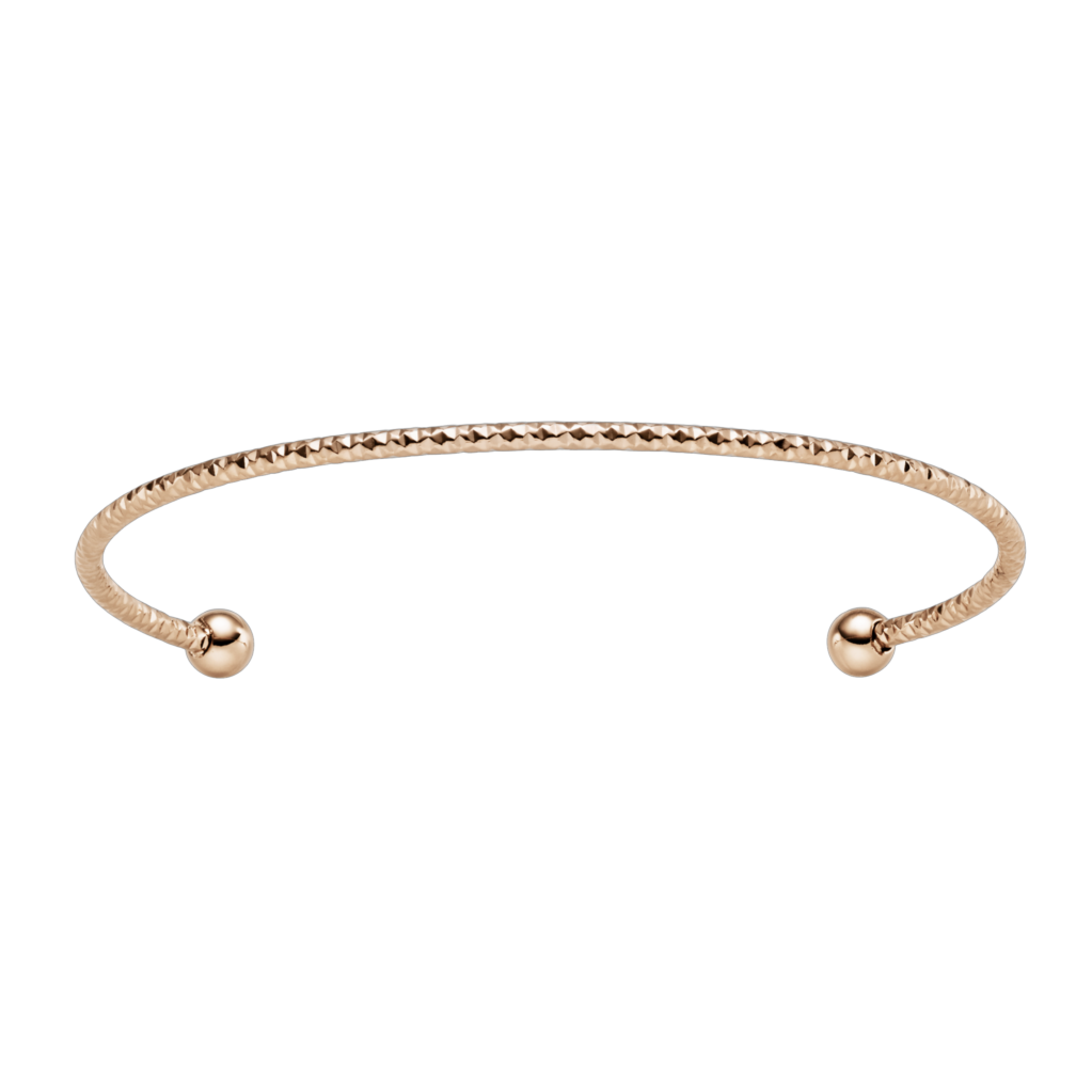 LIVORNO STÅL ARMRING ÅBEN ROSA