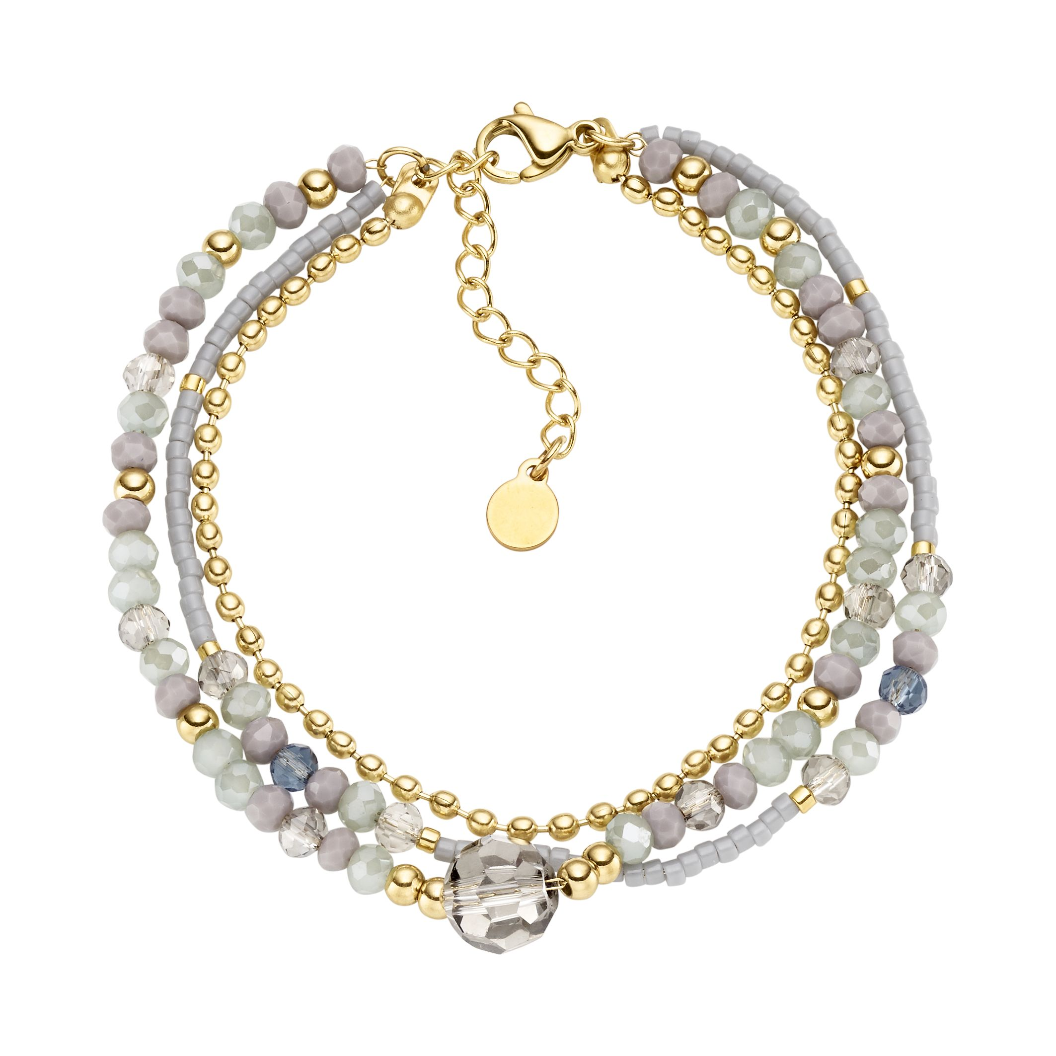 STÅL ARMBÅND STEN FORG