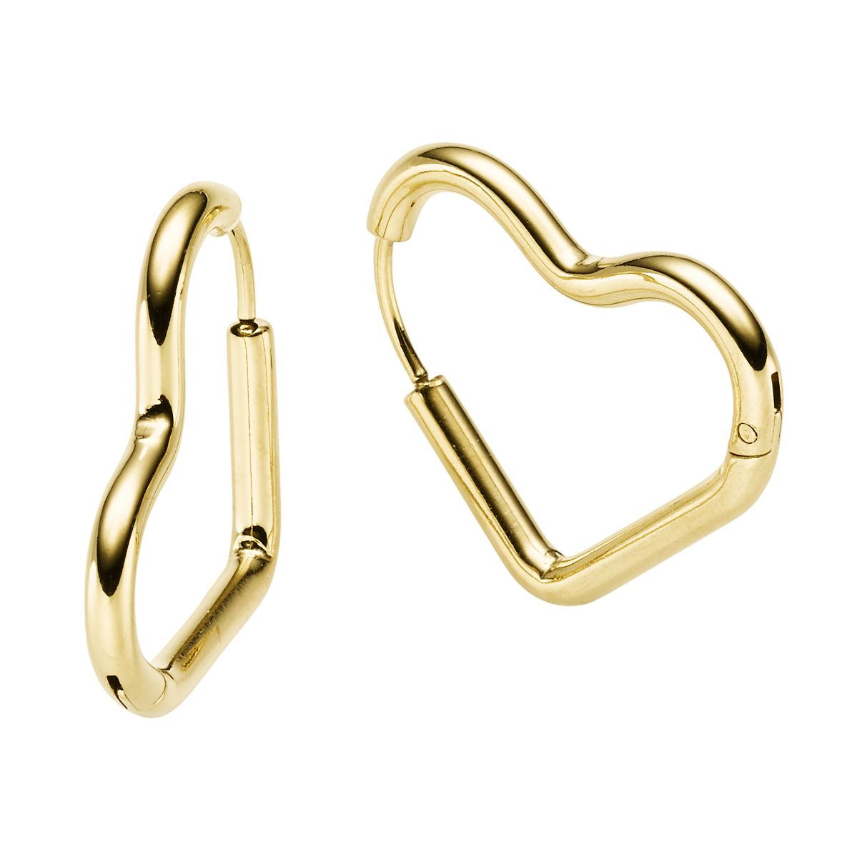 STÅL ØRECREOL HJERTE