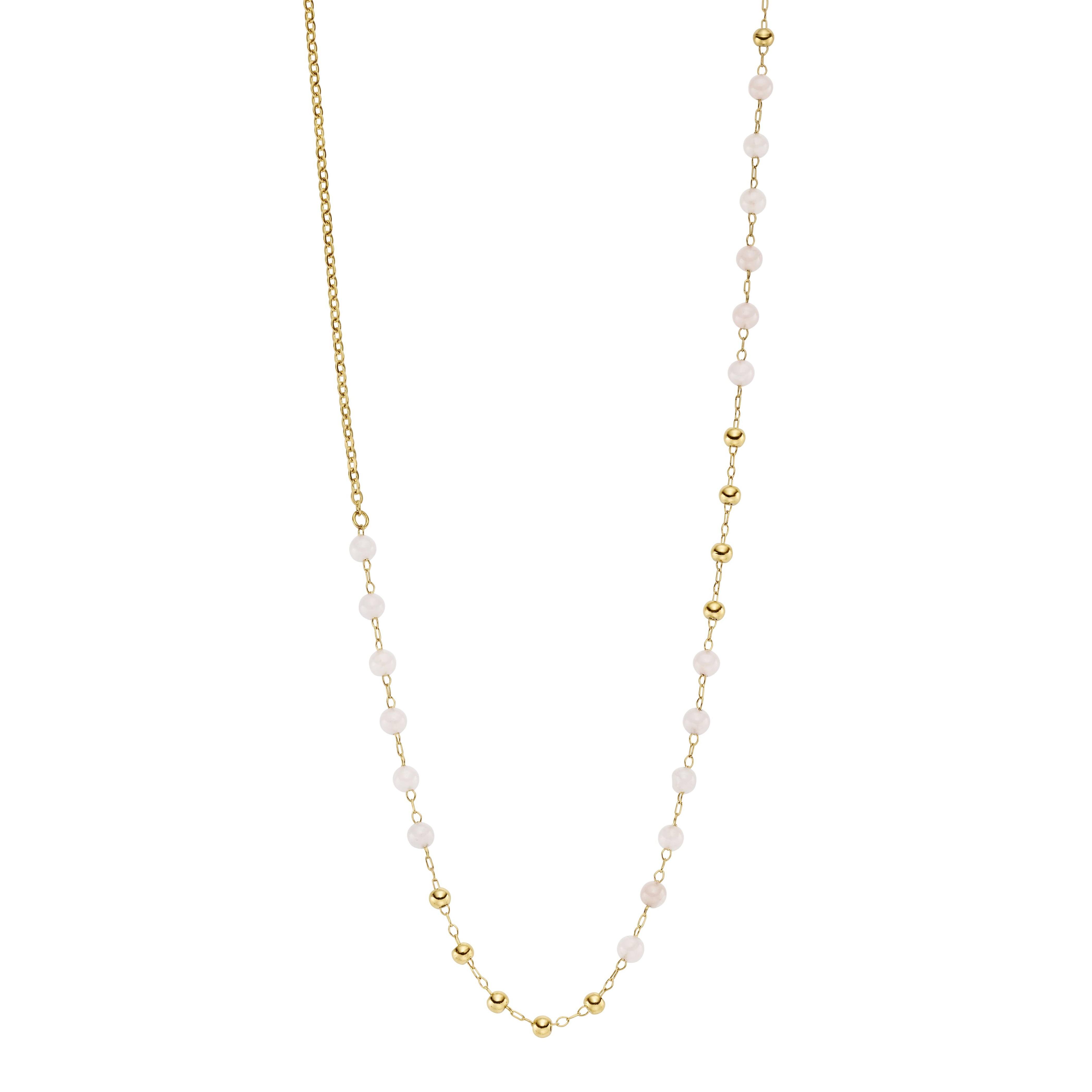 STÅL COLLIER LYSGRÅ STEN FORG