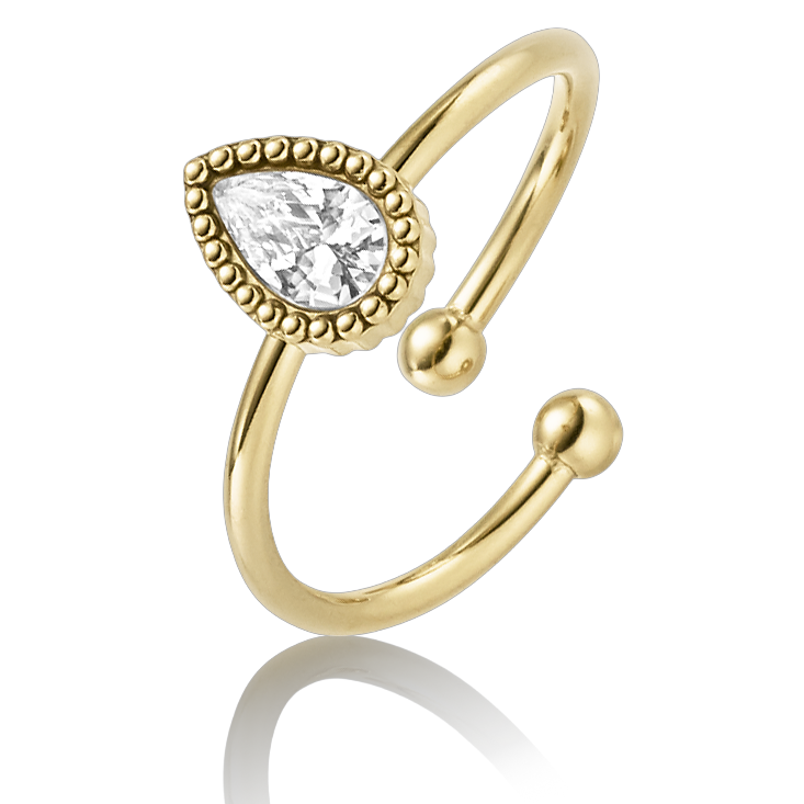 DRENA STÅL RING FORG. HVID