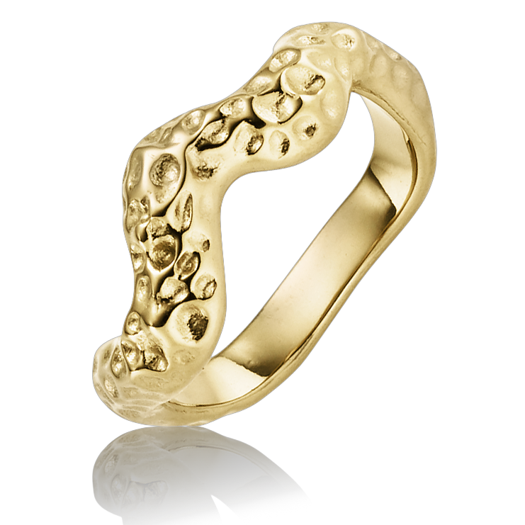 MARINO STÅL RING WAVE FORG.