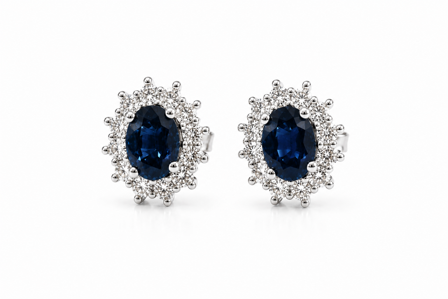 14KT.HV.ØRERING 0,80 W.SI +SAFIR