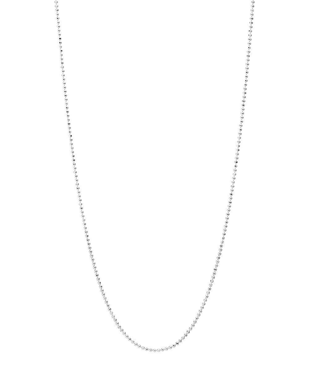 Sterling Sølv Kugle Facetkæde Tråd 1,15mm Lund Copenhagen