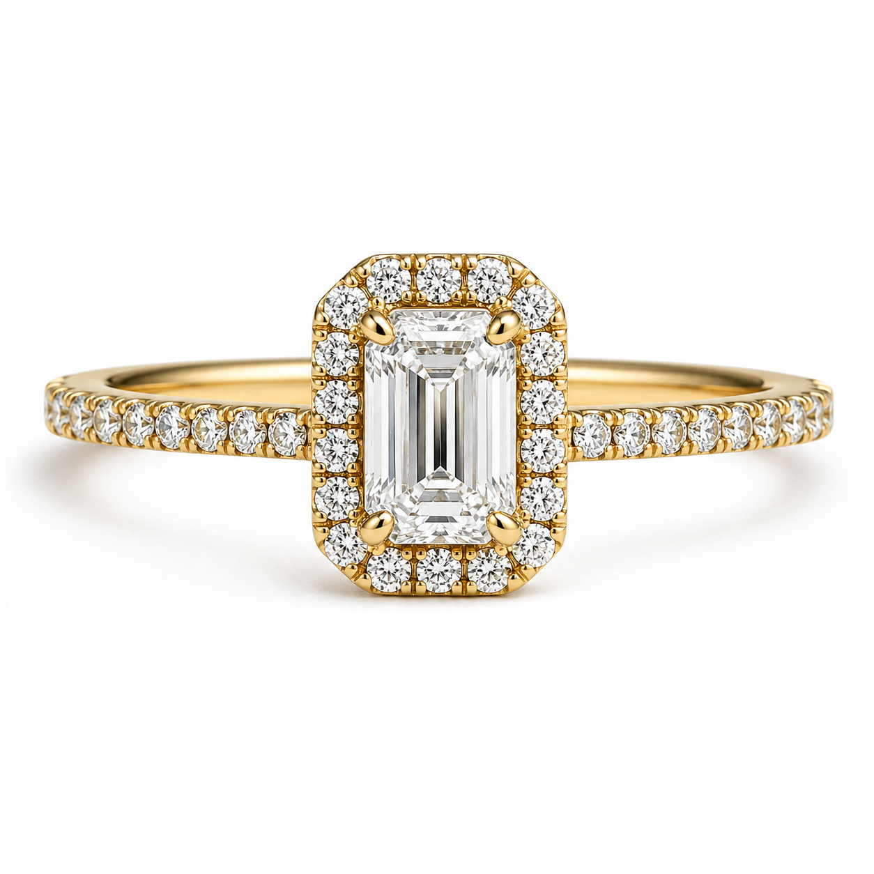 14KT.RING 0,22 W.SI+0,50CT EM DIA