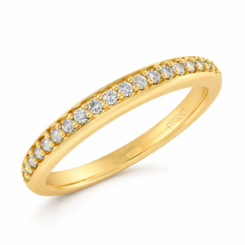14KT. GARDER RING 21X0,008 W.SI