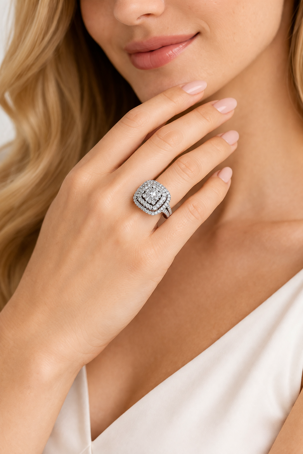 14KT.HV.RING 1,0220 SOM PYRAMID