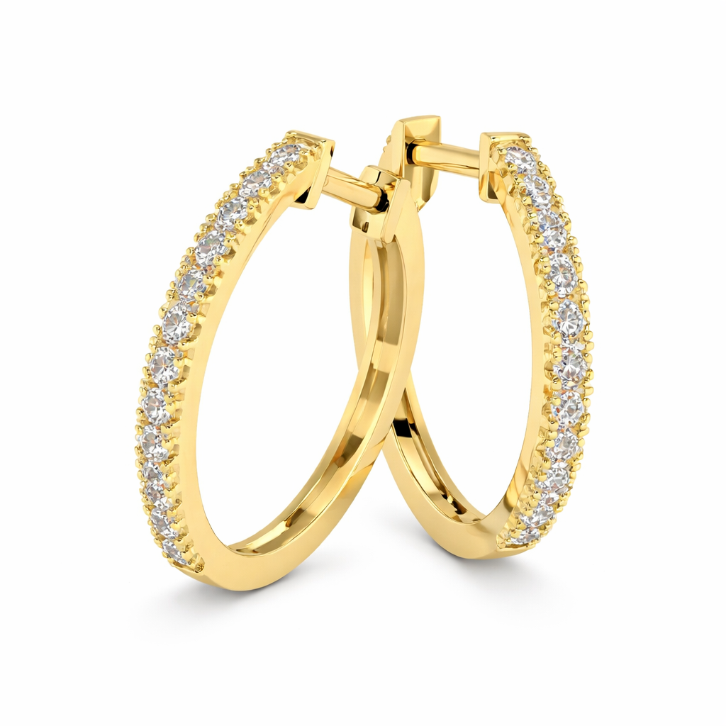 14KT.CREOL 0,12CT W.SI