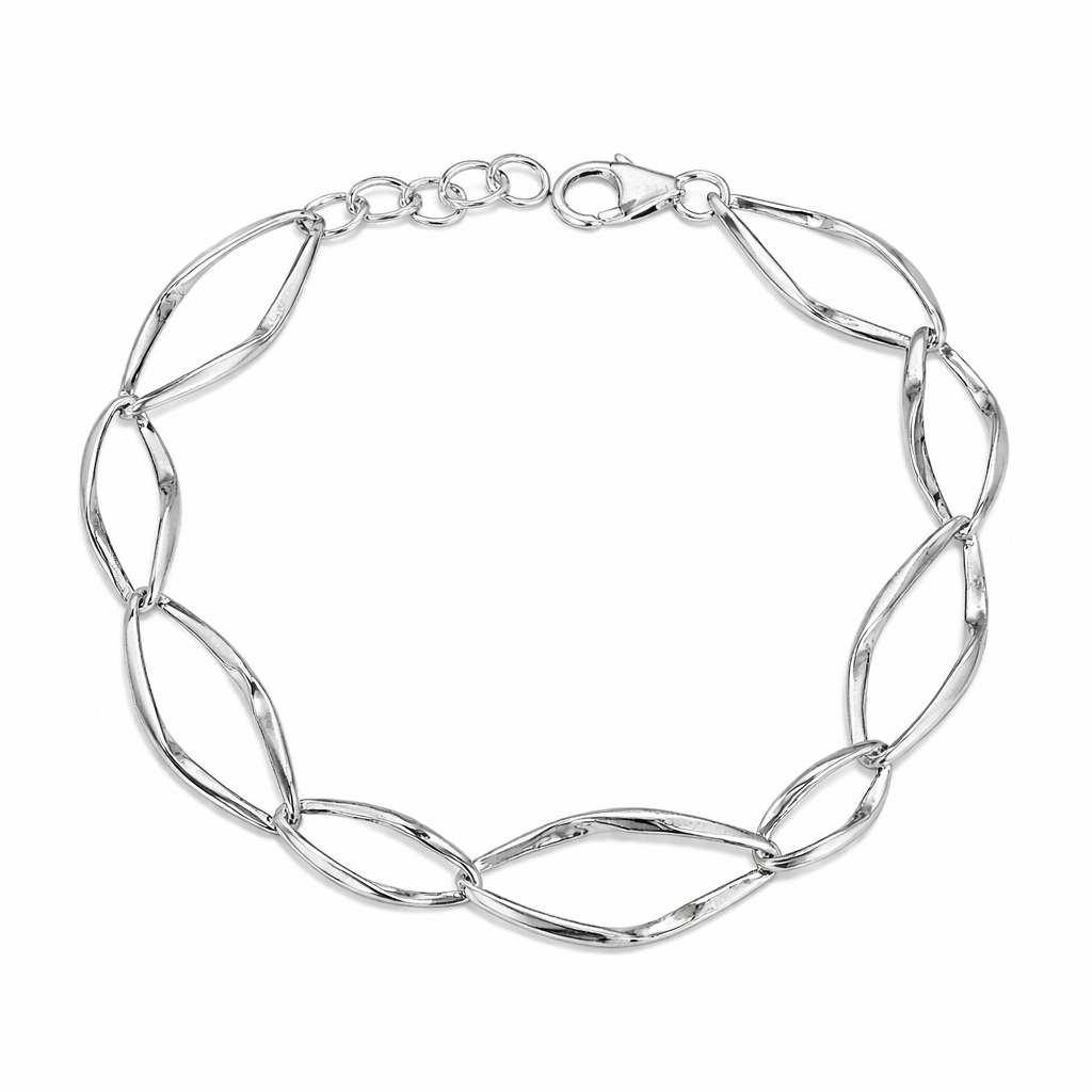 SØLV ARMBÅND 18,5+2CM