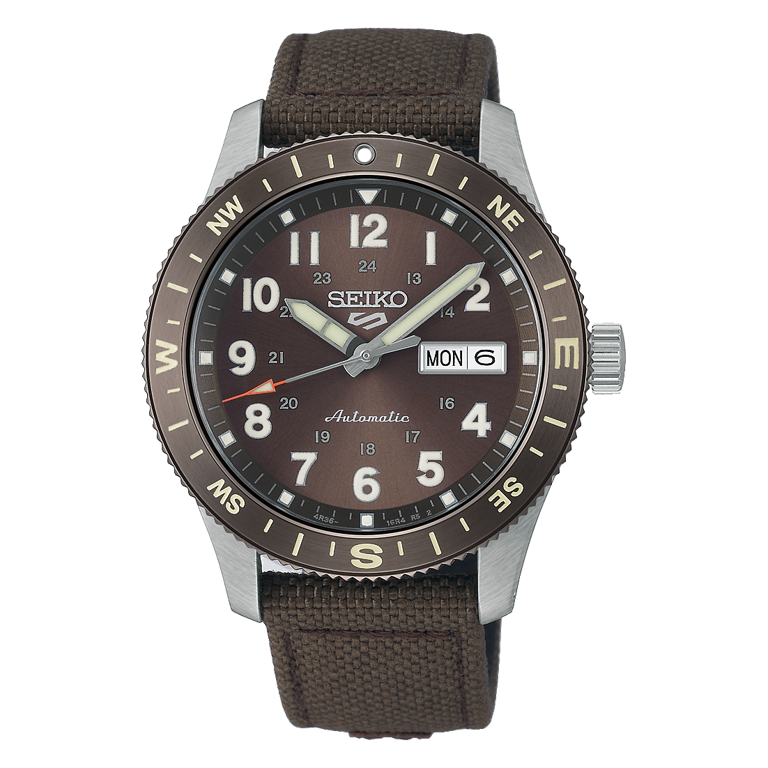 SEIKO 5 SPORTS THC CHL NYLON ZB BRUN