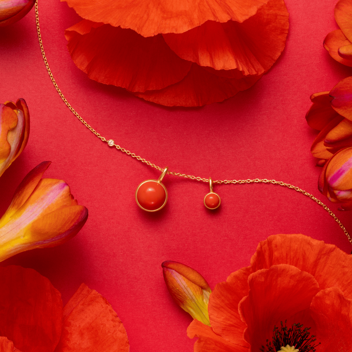 LITTLE PRIME PENDANT CORAL