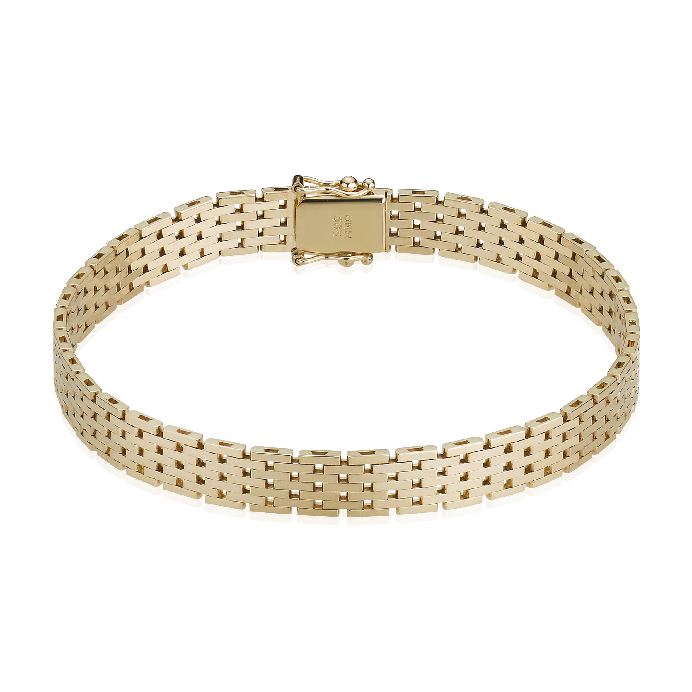 14KT. MUSTEN ARMBÅND 7RK/18,5