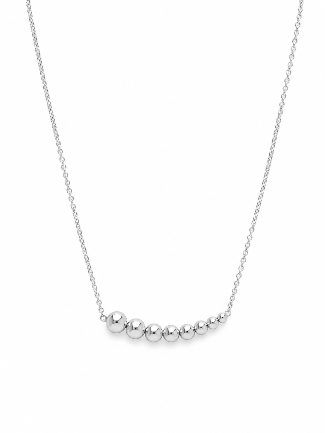 SØLV COLLIER KUGLER