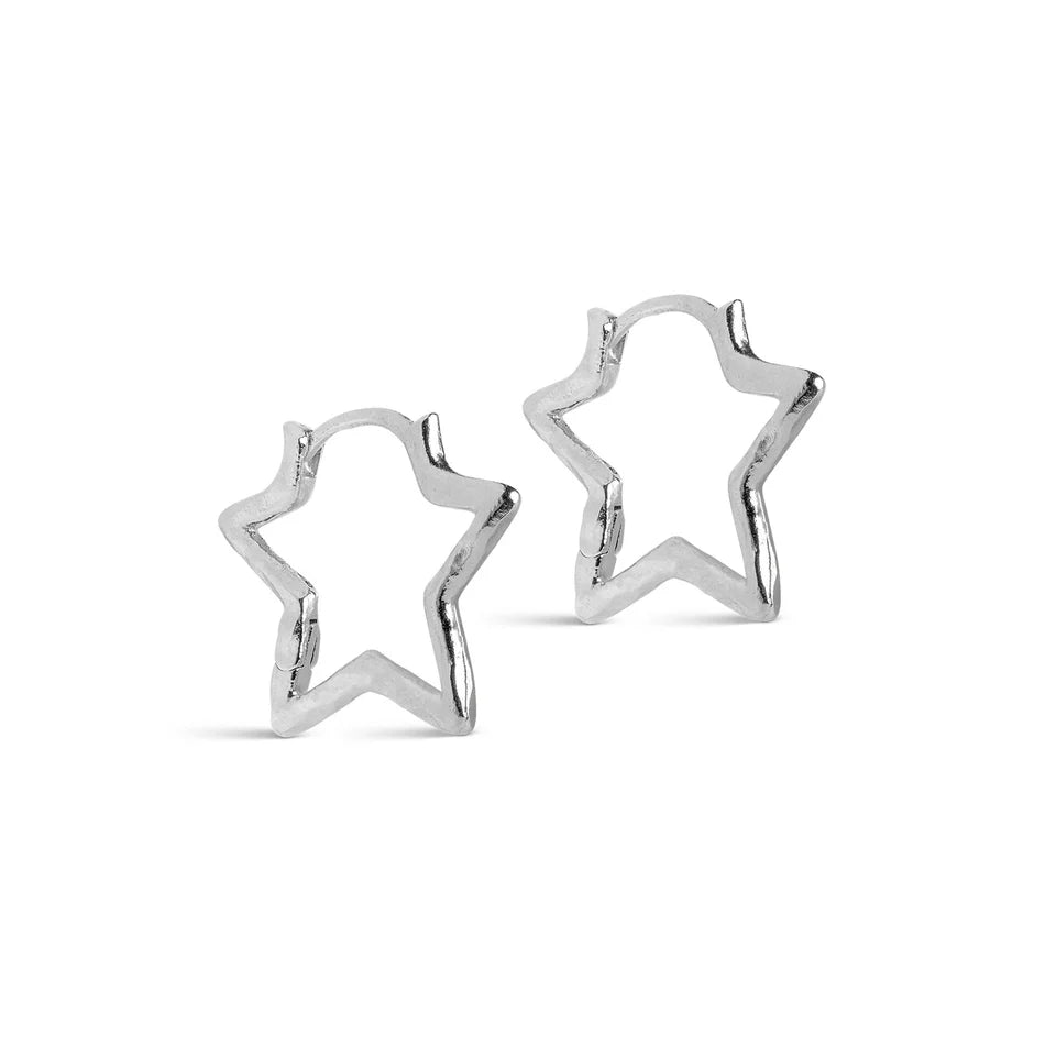 ØRERING, ORGANIC STAR MEDIUM 22X18,5MM