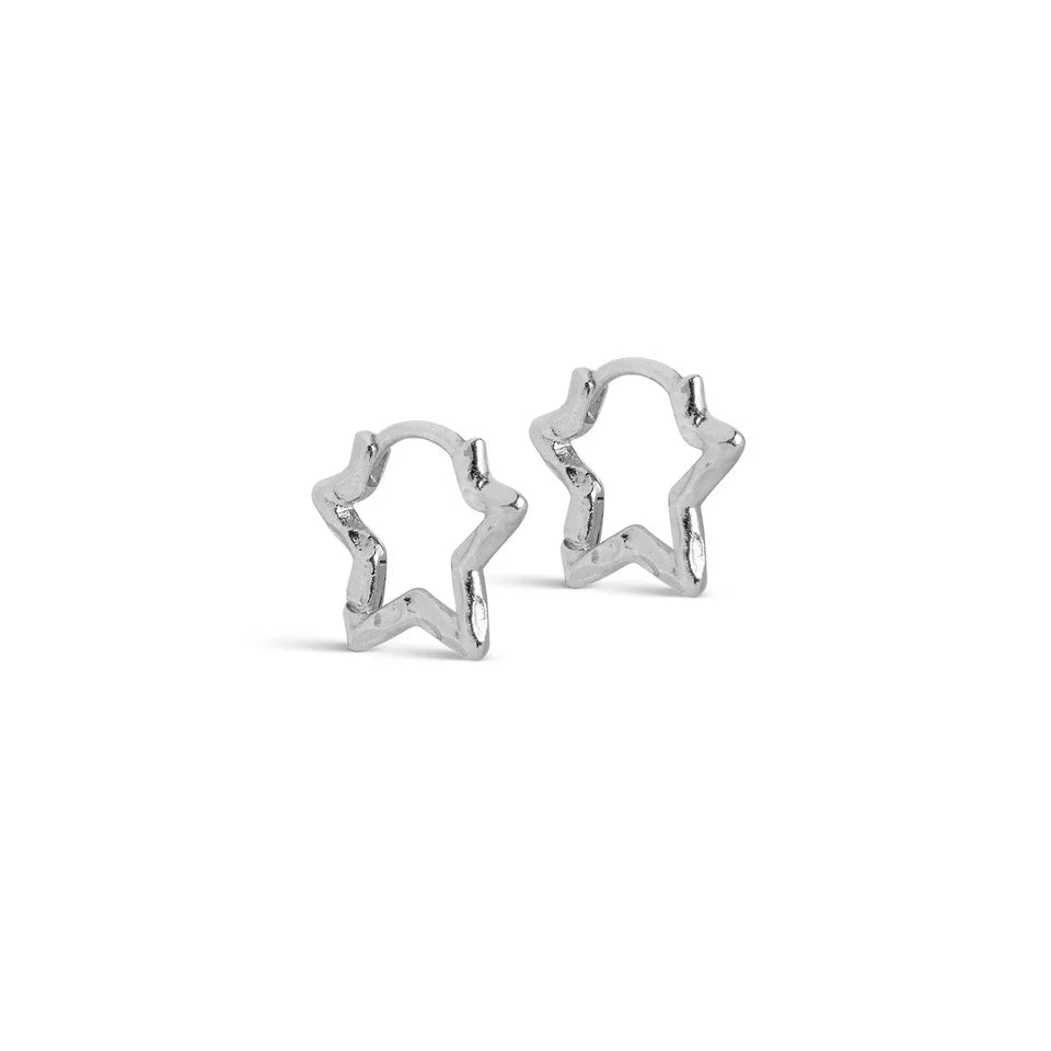 ØRERING, ORGANIC STAR SMALL 14,5X13MM