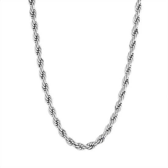 ROPE HALSKÆDE 6MM RUSTFRI STÅL
