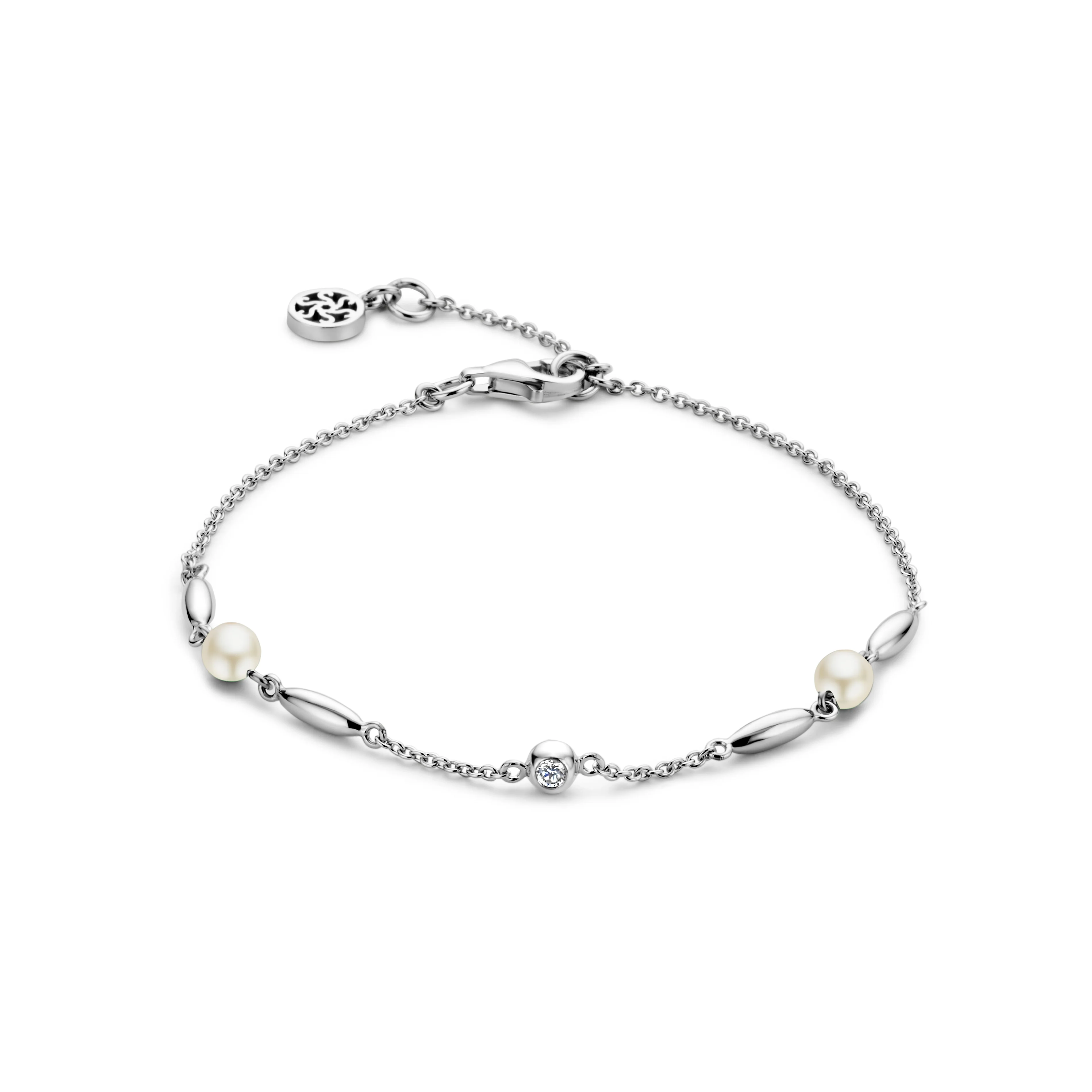 CORNELIA BRACELET SL/CZ PEARL