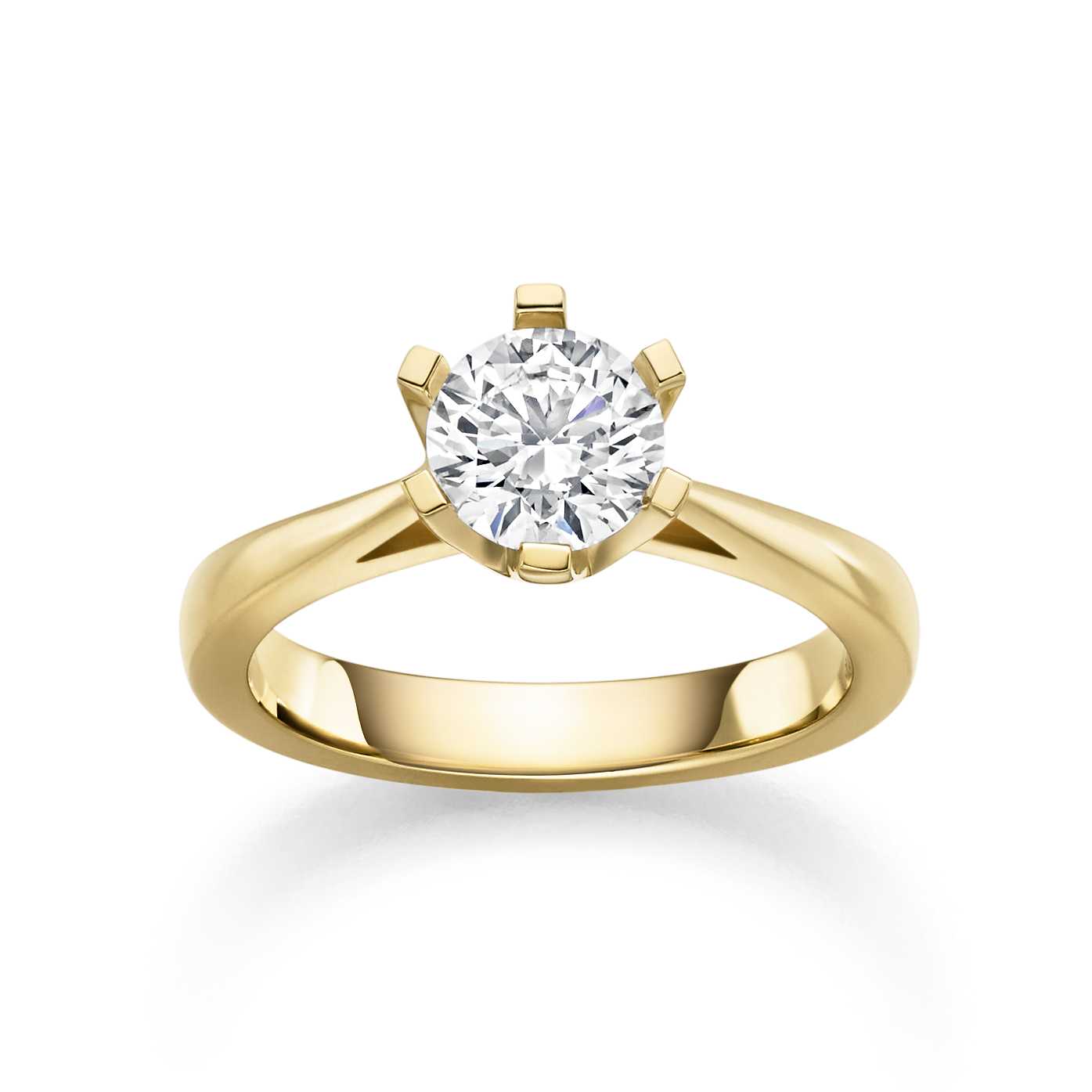 MISS DIAMOND 14 KT. GULDRING 1.0 CT LAB GROWN DIAMANT