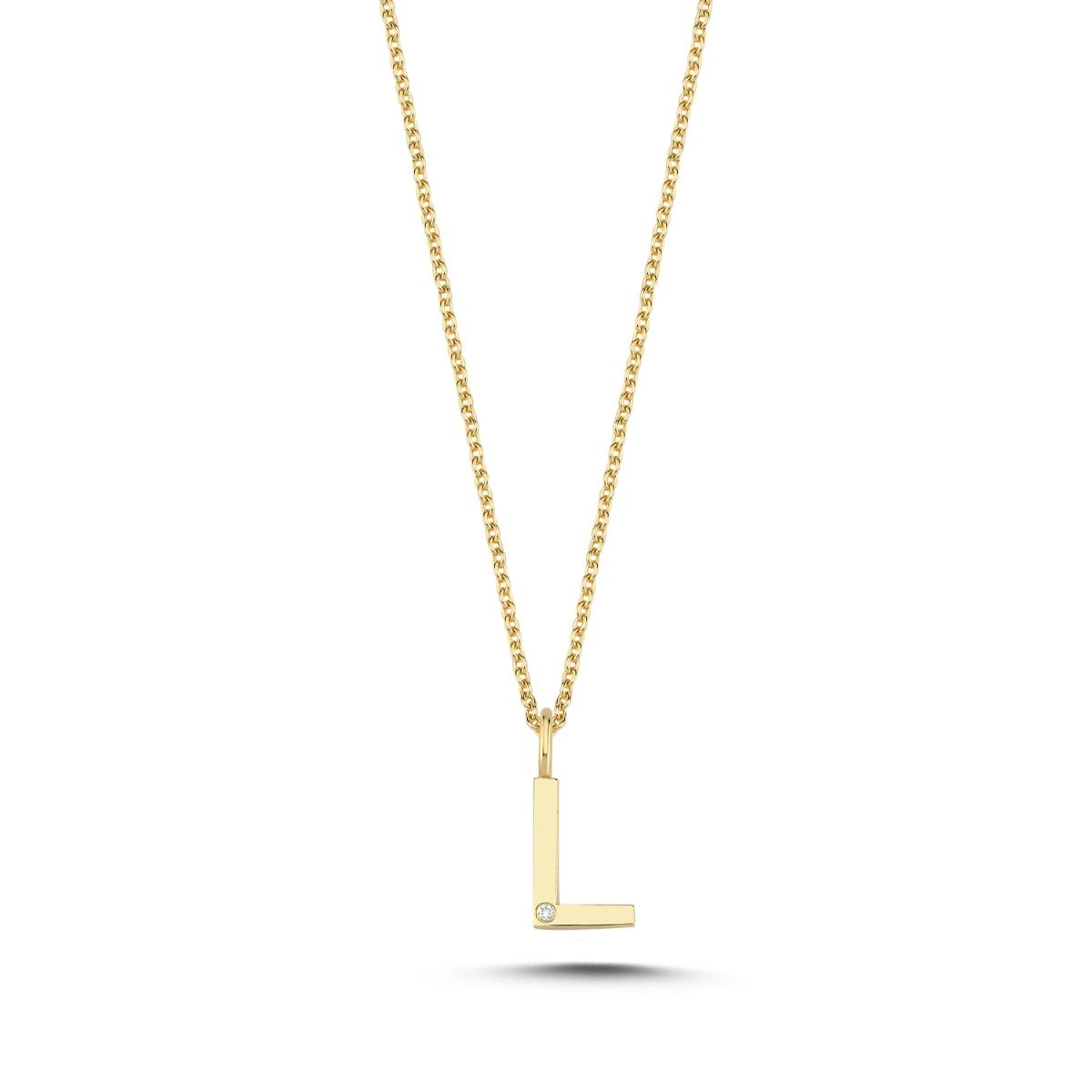 14KT.VEDH.L BOGSTAV 1X0,005CT.