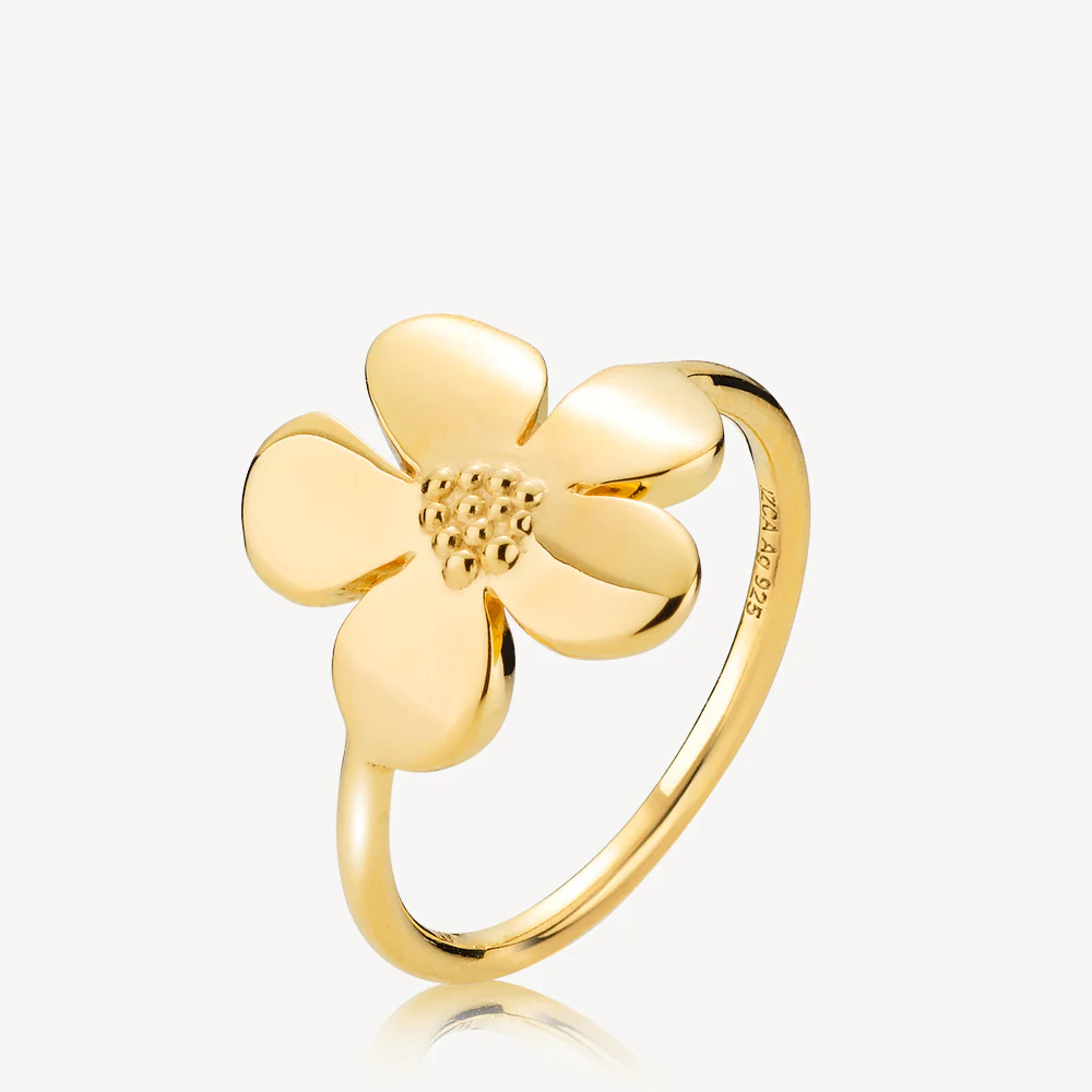 PANSY - RING GOLD-PLATED