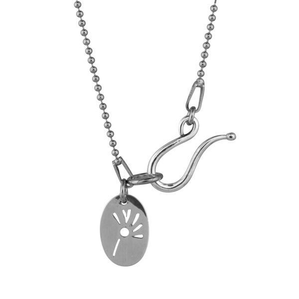 SØLV HALSKÆDE BALL CHAIN
