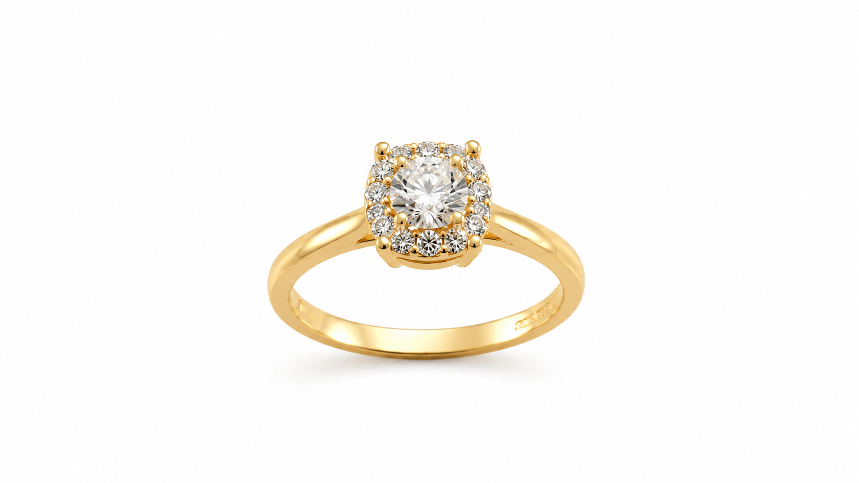 14KT.RING 0,36CT W.SI