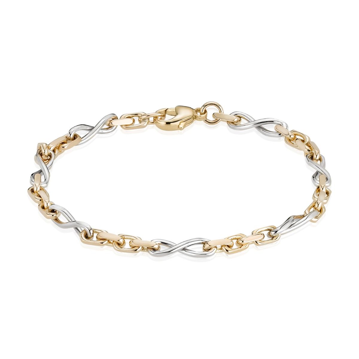 14KT.ANKERSLØJFE ARMBÅND 1,10/18,5