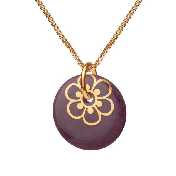 FLORA HALSKÆDE, 45 CM - BORDEAUX FL55-4812G