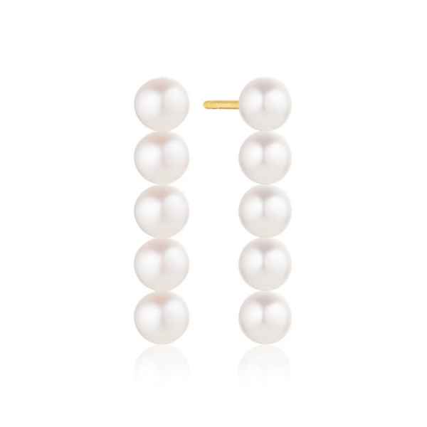 Sif Jakobs Padua Cinque Forgyldt Sølv Øreringe med Ferskvandsperle