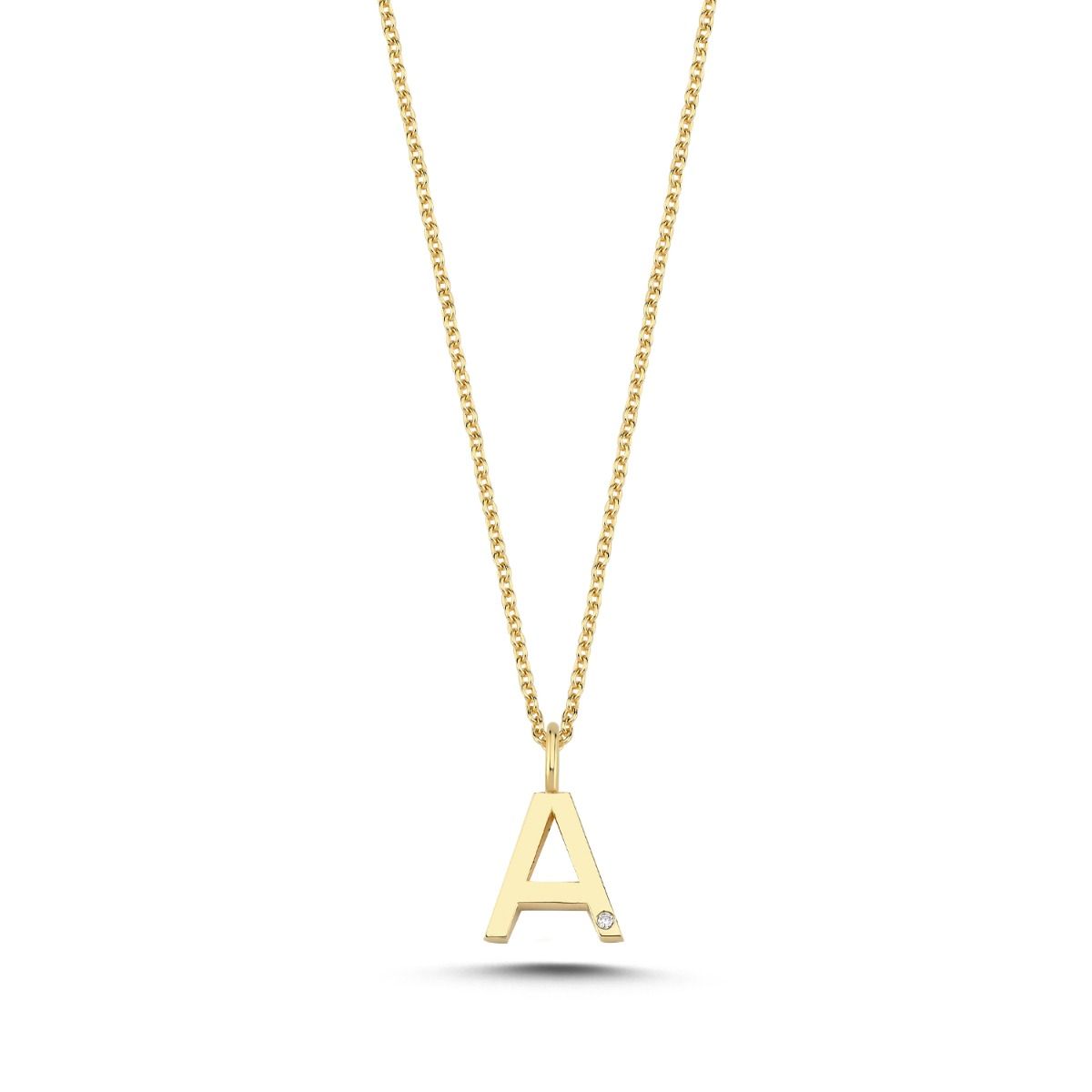 14KT.VEDH.A BOGSTAV 1X0,005CT.